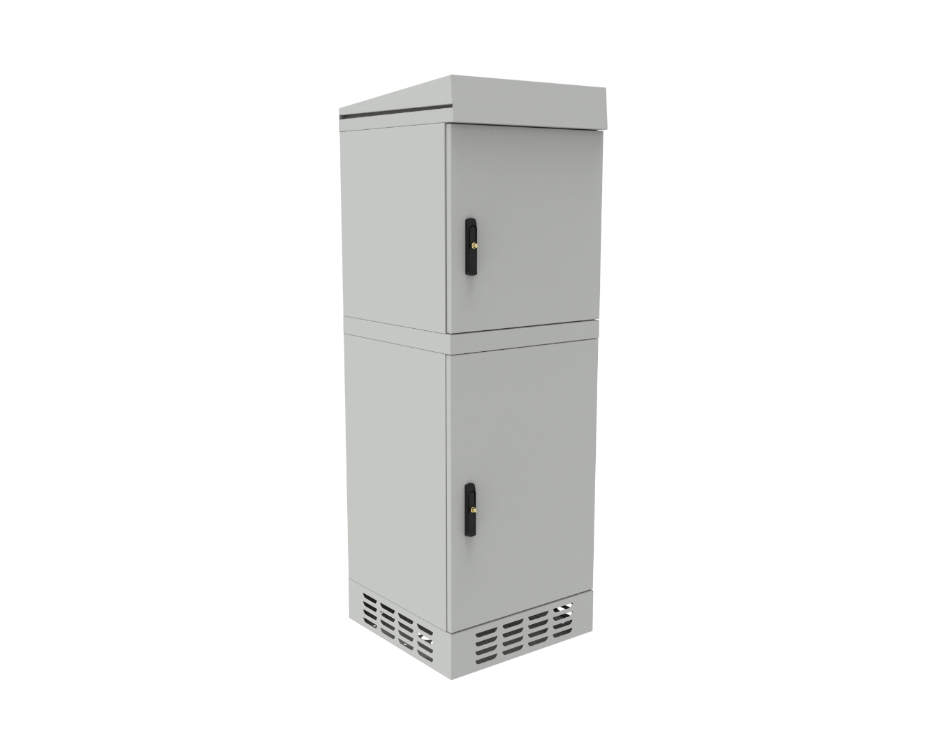 Outdoor cabinets - free-standing: SZWM-610/1830/610-P-19"-30U-S-R7035